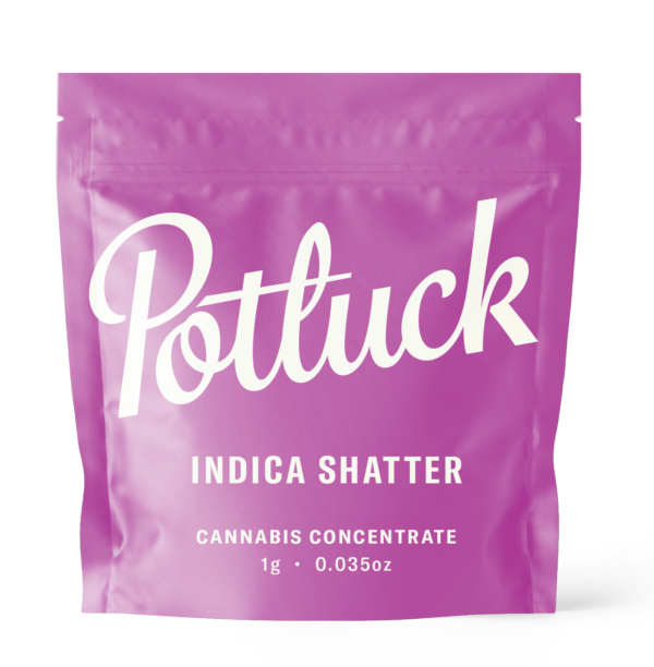 Potluck - Indica Shatter - cannabis Concentrate | Cannalyft Canada