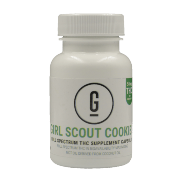 GRASS – THC Capsules – Girl Scout Cookies – 50mg | Cannalyft Canada