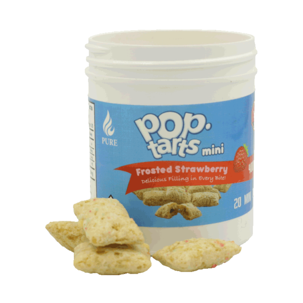 Pop Tarts Mini’s – THC Infused Frosted Strawberry Bites – 400mg | Cannalyft Canada