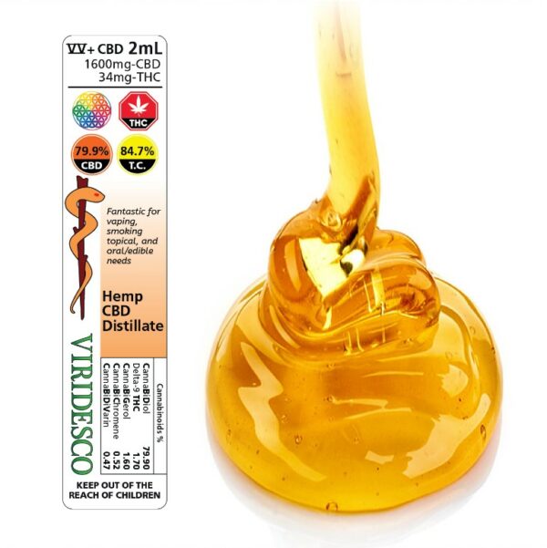 Viridesco – CBD Distillate – 2ml | Cannalyft Canada