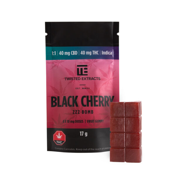 Twisted Extracts – Black Cherry 1:1 Zzz Bombs | Cannalyft Canada