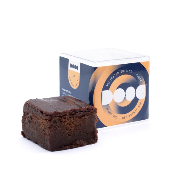 Dose Edibles – Chocolate Fudge – 200mg THC | Cannalyft Canada