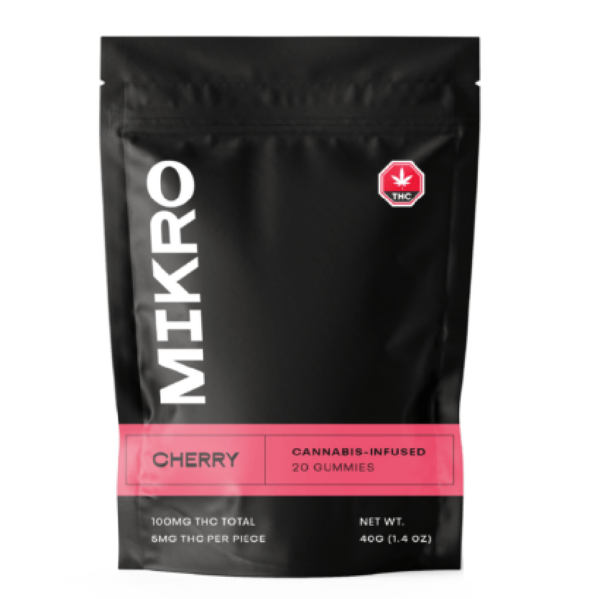 Mikro – THC Gummies – 100mg THC – Cherry | Cannalyft Canada