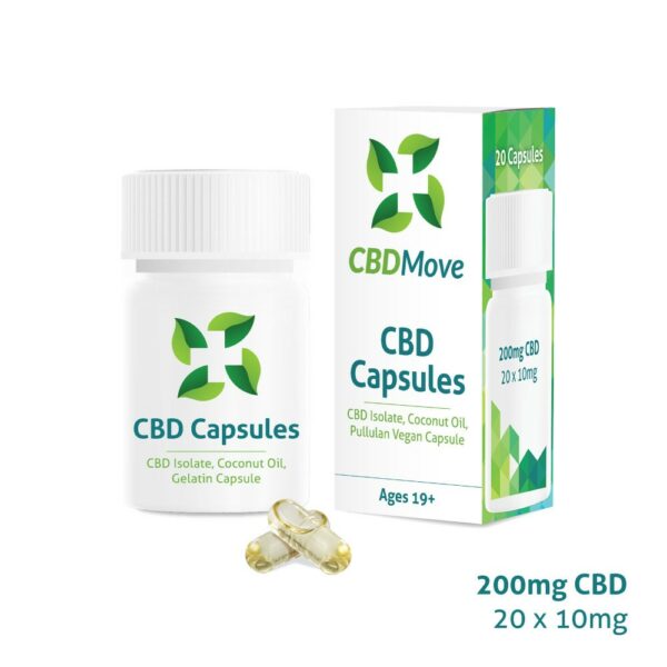 CBD Move – CBD Capsules – 200mg CBD | Cannalyft Canada