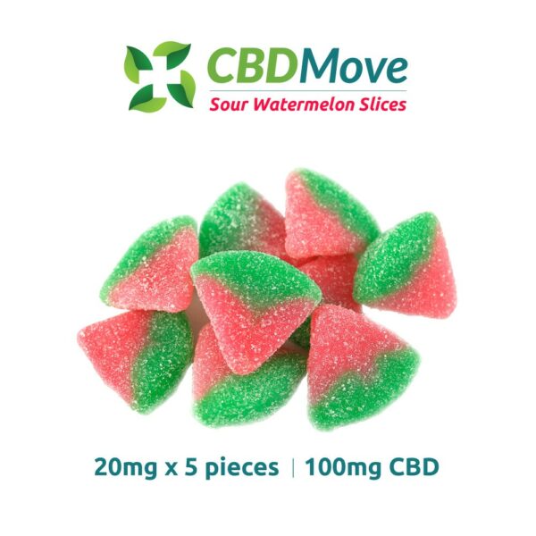 CBD Move – CBD Gummies – Watermelon – 100mg CBD | Cannalyft Canada