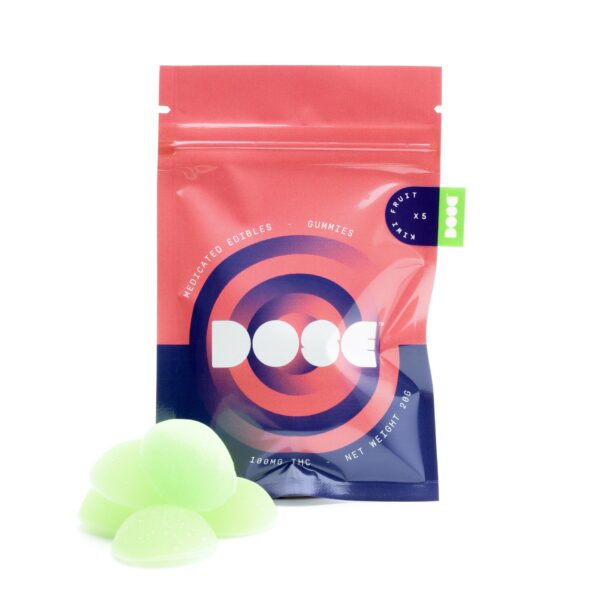 Dose Edibles Gummies – Kiwi Fruit | Cannalyft Canada