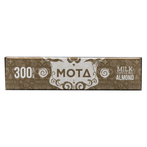 MOTA Edibles – Milk Chocolate Almond Bar – 300mg THC | Cannalyft Canada