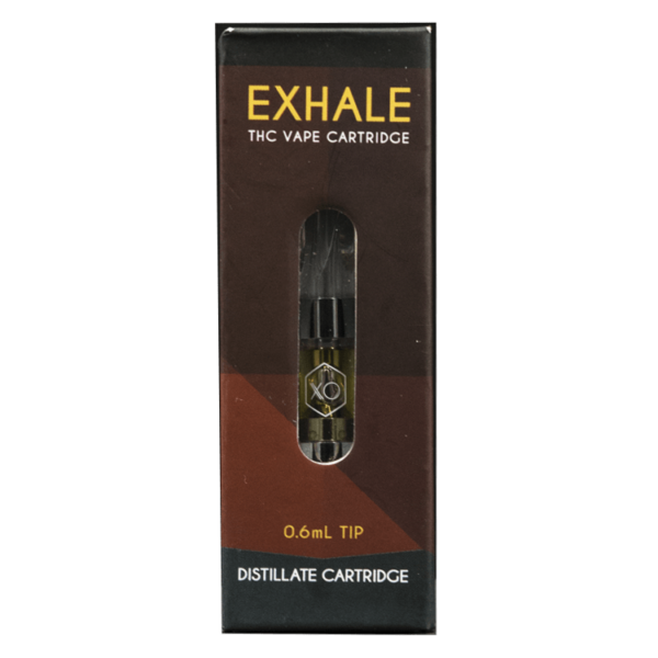 XO Exhale – THC Distillate Refill Cartridge – Banana Kush 0.6ml | Cannalyft Canada