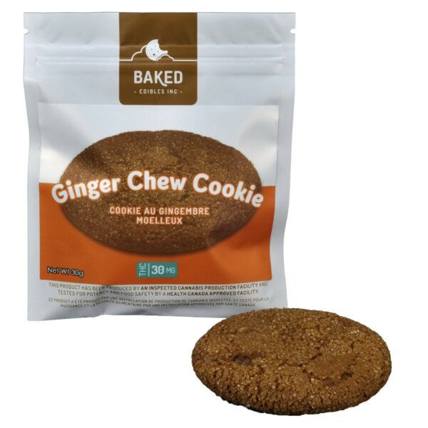 Baked Edibles – Cookie – Ginger Chew 30mg THC | Cannalyft Canada