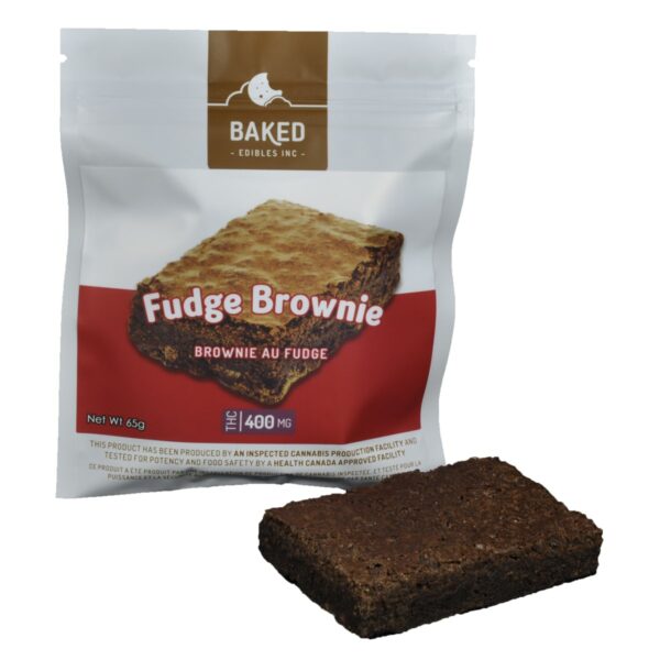 Baked Edibles – Fudge Brownie 400mg THC | Cannalyft Canada