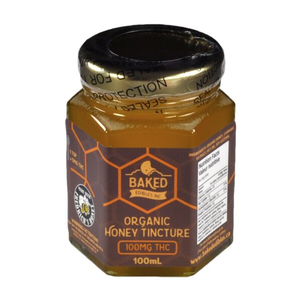 Baked Edibles – Organic Honey Tincture 100mg THC | Cannalyft Canada