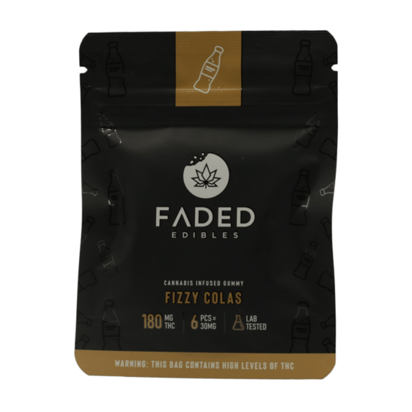 Faded Edibles – Fizzy Colas – 180mg | Cannalyft Canada