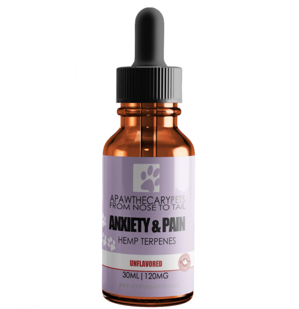 Apawthecary Pets – Anxiety & Pain Tincture – Unflavoured 120mg | Cannalyft Canada