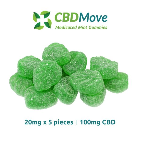 CBD Move – CBD Gummies – Mint Leaves – 100mg | Cannalyft Canada