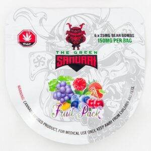 The Green Samurai – Fruit Pack Gummies – 150mg | Cannalyft Canada