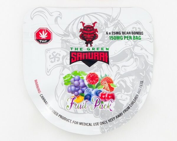 The Green Samurai – Fruit Pack Gummies – 150mg | Cannalyft Canada