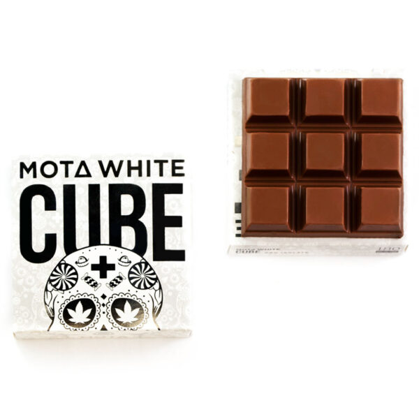 MOTA White Cube – 180mg CBD Milk Chocolate Cube | Cannalyft Canada