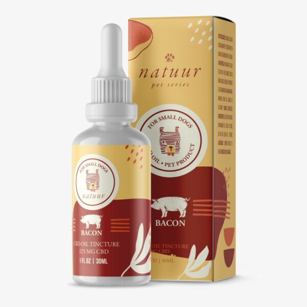 Natuur – Pet Series – CBD Oil For Small Dogs – Bacon Flavour – 125mg | Cannalyft Canada