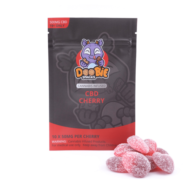 Doobie Snacks – CBD Cherry Gummies – 500mg CBD | Cannalyft Canada