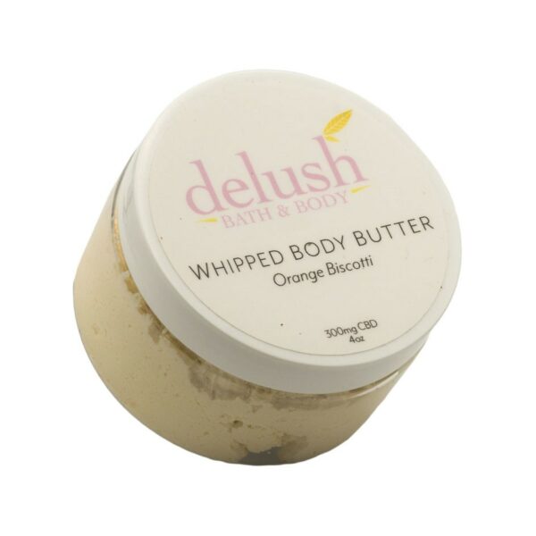 Delush Bath and Body – Whipped Body Butter – Orange Dreamsicle 300mg CBD | Cannalyft Canada