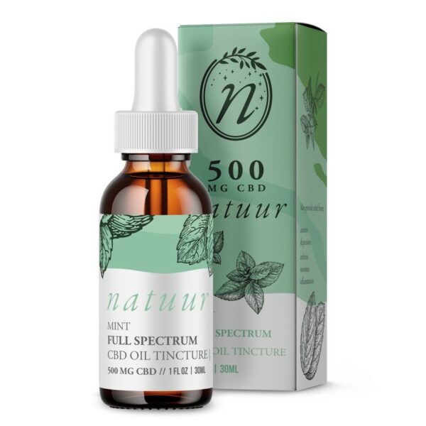 Natuur – Full Spectrum CBD Oil Tincture – Mint | Cannalyft Canada