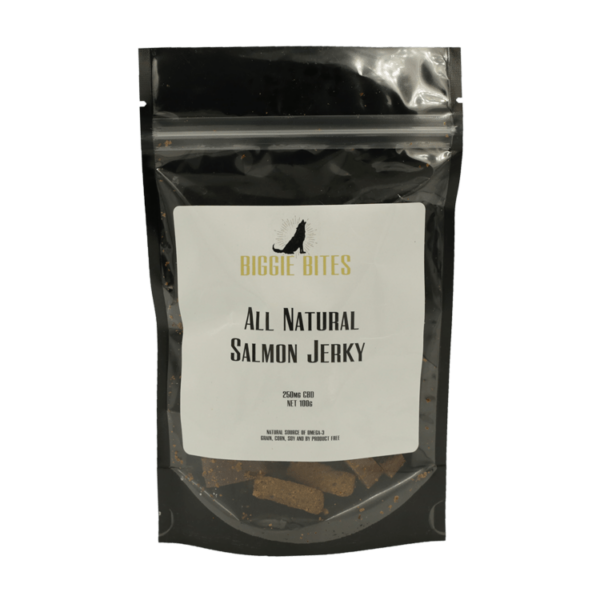 Biggie Bites – All Natural Salmon Jerky – 250mg CBD | Cannalyft Canada