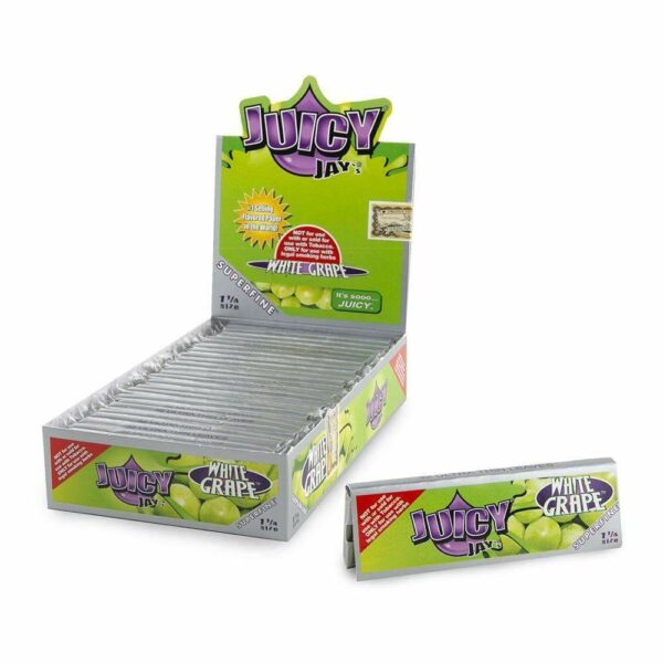 Juicy Jay’s – Hemp Papers (1.25 inch) – White Grape | Cannalyft Canada