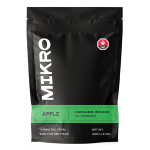 Mikro – THC Gummies – 100mg THC – Apple | Cannalyft Canada