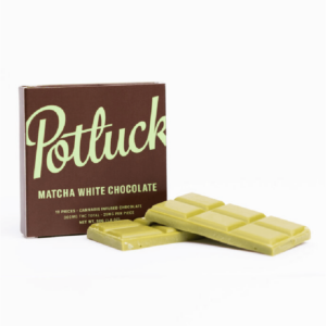 Potluck – Infused Chocolate – Matcha White Chocolate – 300mg THC | Cannalyft Canada