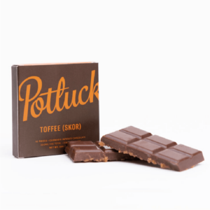 Potluck – Infused Chocolate – Toffee (Skor) – 300mg THC | Cannalyft Canada