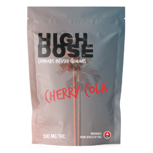 High Dose – cannabis Infused Gummies – Cherry Cola – 500mg/1500mg | Cannalyft Canada