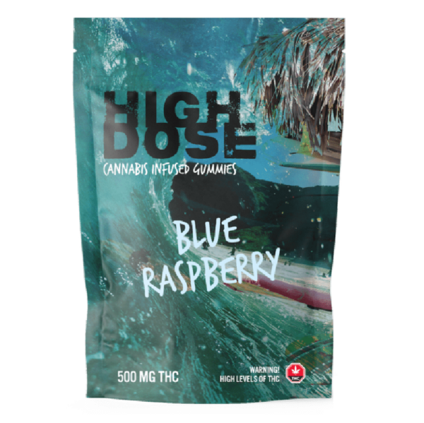 High Dose – cannabis Infused Gummies – Blue Raspberry – 1000mg/1500mg | Cannalyft Canada