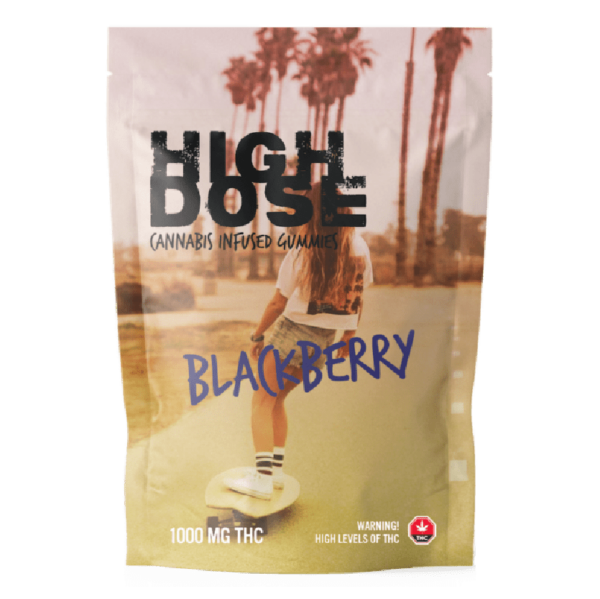 High Dose – cannabis Infused Gummies – Blackberry – 1000mg/1500mg | Cannalyft Canada