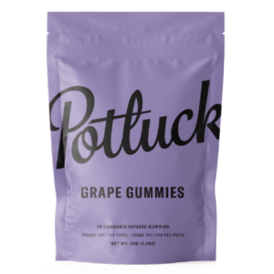 Potluck Extracts – Grape Gummies (1:1) – 100mg THC / 100mg CBD | Cannalyft Canada