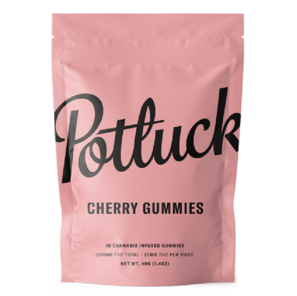 Potluck Extracts – Cherry Gummies – 200mg THC | Cannalyft Canada