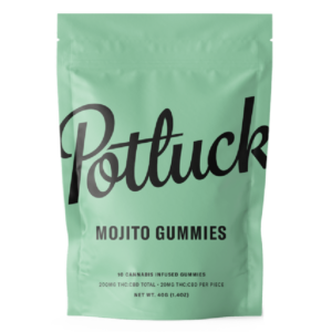 Potluck Extracts – Mojito Gummies (1:1) – 100mg THC / 100mg CBD | Cannalyft Canada