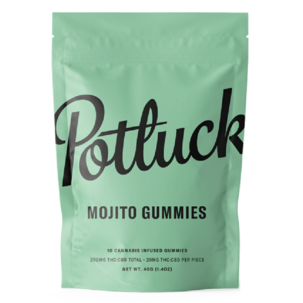 Potluck Extracts – Mojito Gummies (1:1) – 100mg THC / 100mg CBD | Cannalyft Canada