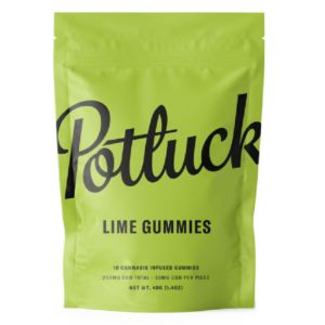 Potluck Extracts – Lime Gummies (CBD) – 200mg | Cannalyft Canada