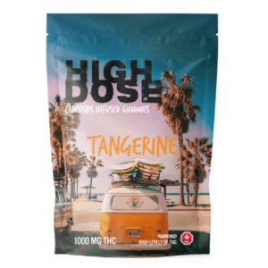 High Dose – cannabis Infused Gummies – Tangerine – 1000mg/1500mg | Cannalyft Canada