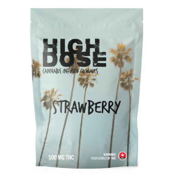 High Dose – cannabis Infused Gummies – Strawberry – 500mg/1000mg | Cannalyft Canada