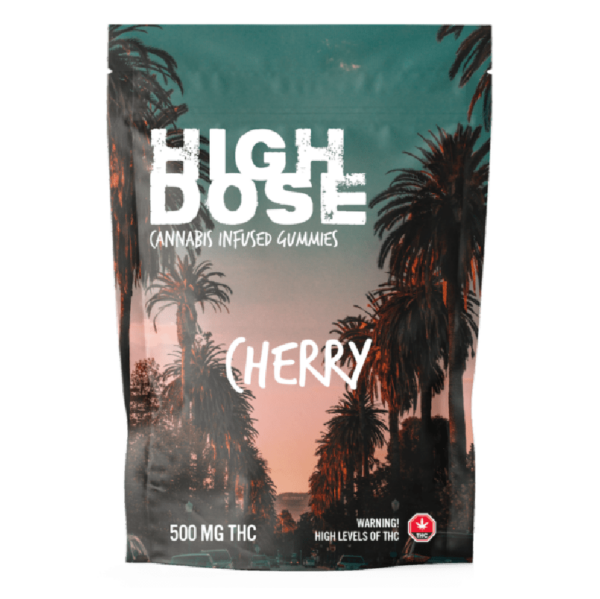 High Dose – cannabis Infused Gummies – Cherry – 500mg/1000mg | Cannalyft Canada