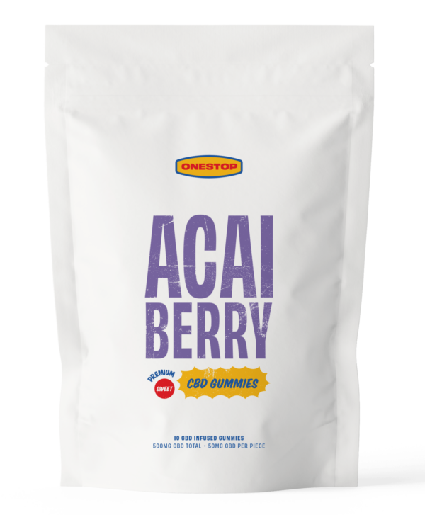 OneStop – Açai Berry CBD Gummies 500mg | Cannalyft Canada