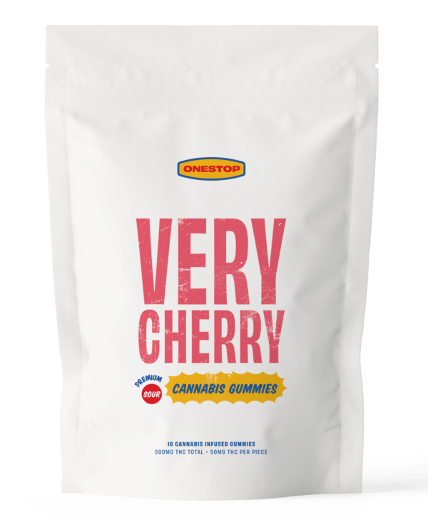 Onestop – Very Cherry THC Gummies 500mg | Cannalyft Canada