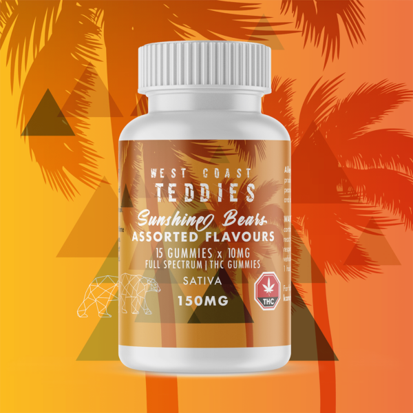 West Coast Teddies – Sunshine Bears – Sativa (150mg) | Cannalyft Canada