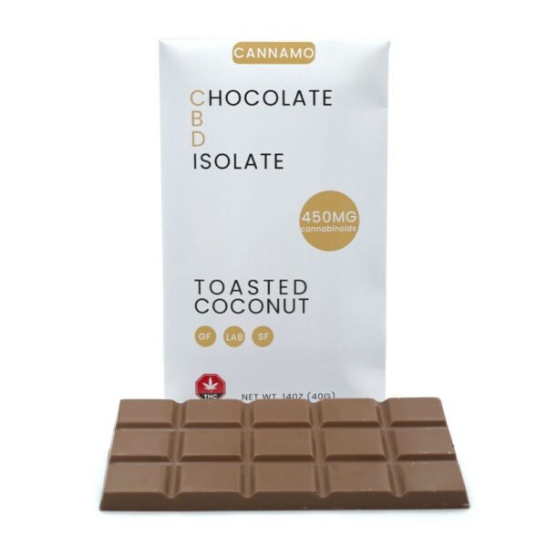Cannamo – CBD Chocolate Isolate – 450mg – Toasted Coconut | Cannalyft Canada