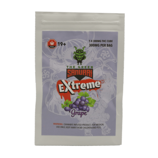 Green Samurai Extreme – Grape Gummy – 300mg THC | Cannalyft Canada